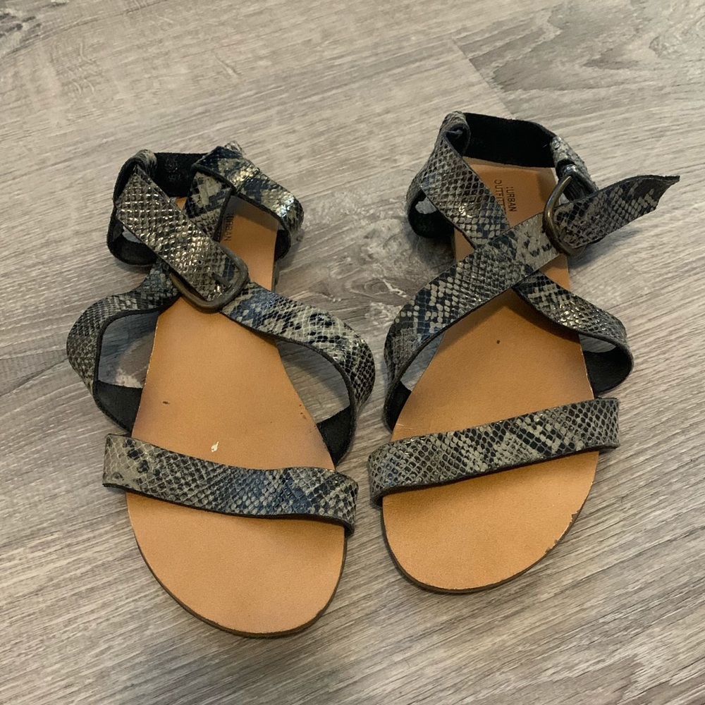 Urban Outfitters snake print sandal